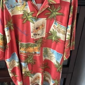 Tommy Bahama Red Tropical Print Shirt
